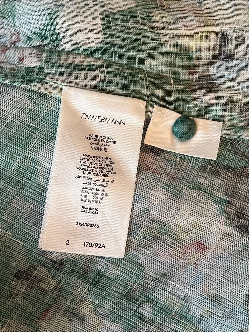 Zimmermann Everley Plunge floral linen midi dress - Picture 13 of 14